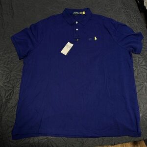 Ralph Lauren Polo Shirt in Royal Blue with Yellow Pony